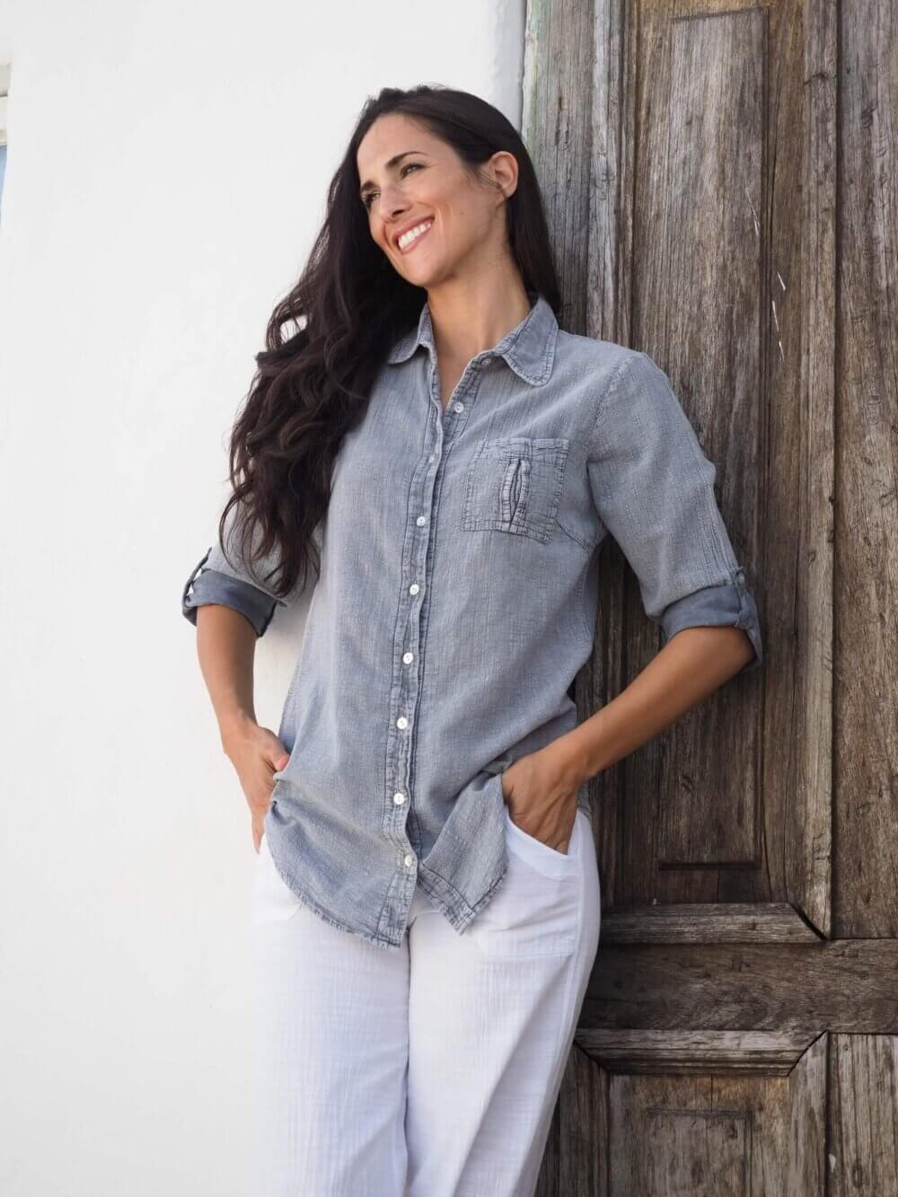 Kate Fossil Gray Shirt