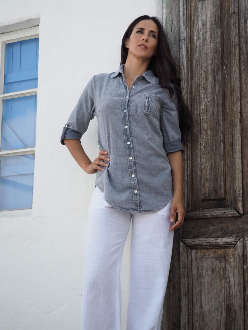 Kate Fossil Gray Shirt